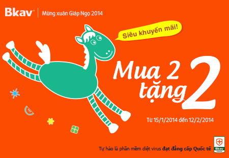 Bkav khuyến mãi 'mua 2 tặng 2'