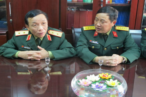 Trung tướng Nguyễn Trung Thu thăm và chúc Tết Bộ GD&ĐT