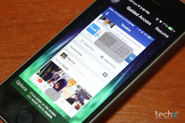 Guided Access: Vô hiệu hóa màn hình cảm ứng của iPhone