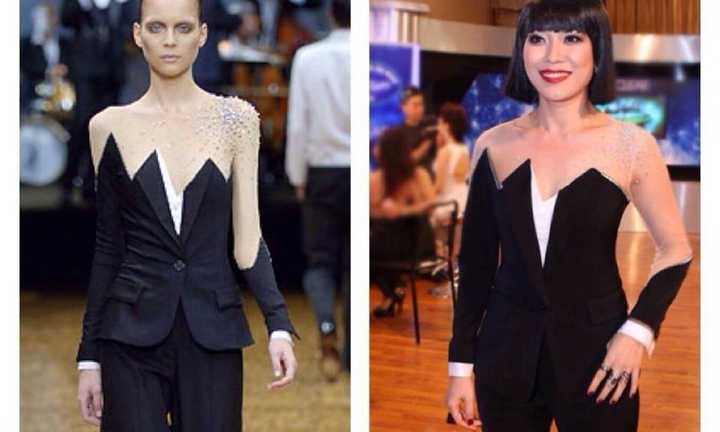 Mỹ Tâm bị nghi mặc đồ nhái trong đêm gala 3 Vietnam Idol