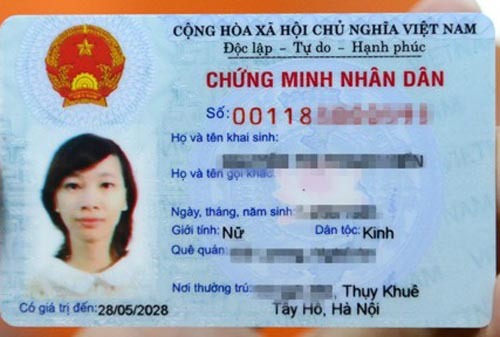 Từ 1/4, cấp CMND 12 số trên toàn TP Hà Nội