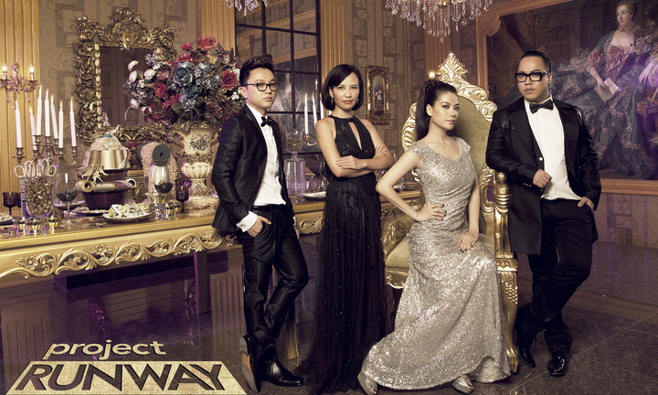 Bộ tứ quyền lực Project Runway Vietnam 2014 hóa thân vương quyền