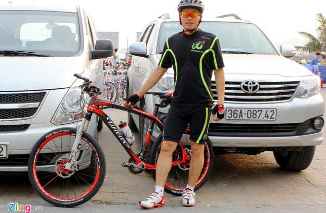 Cận cảnh xe đạp 200 triệu của tay chơi Thanh Hóa