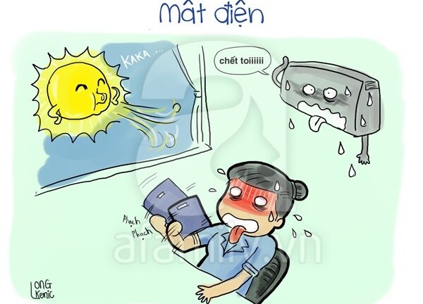 Tranh vui: 10 điều cực khó chịu ở công sở ngày nóng