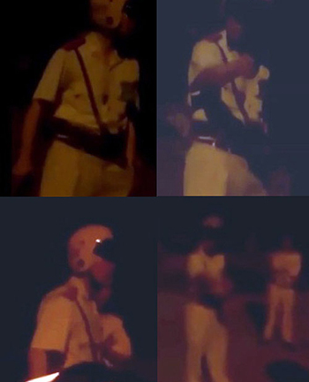 Truy tìm người mặc sắc phục CSGT, chĩa súng doạ dân