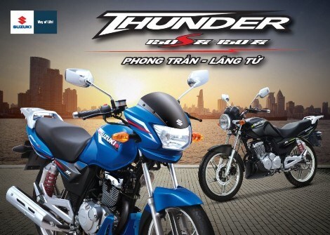 Sáng nay, xe tay côn Suzuki Thunder ra mắt  tại Việt Nam