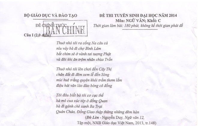 Clip: Gợi ý đáp án đề thi đại học môn Văn khối C, D năm 2014