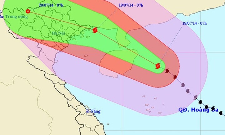 Tin bão mới nhất: Bão Thần Sấm hướng thẳng Móng Cái