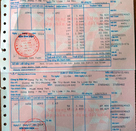 Đáng ngờ hóa đơn điện giảm đến 17 lần