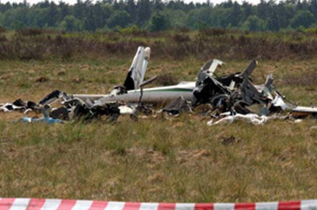 Máy bay rơi ở Hy Lạp