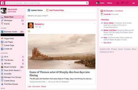 Cách đổi màu nền trang Facebook