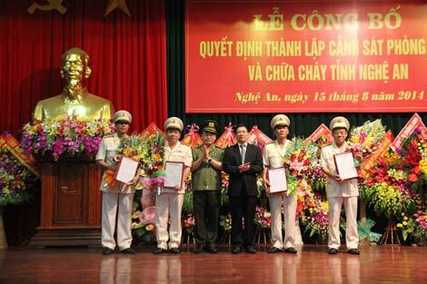 Thành lập Cảnh sát PCCC tỉnh Nghệ An