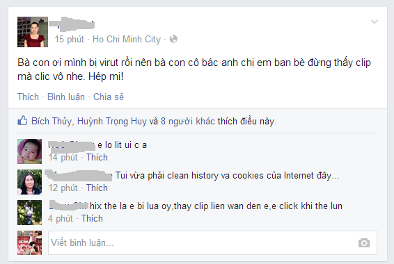 Virut tấn công, cộng đồng mạng facebook hoang mang