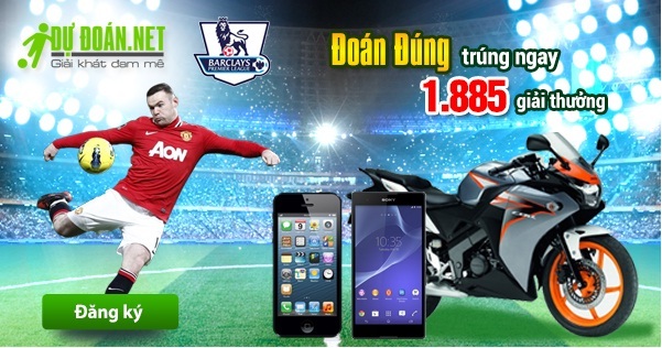 Dudoan.net công bố danh sách trúng giải Dự đoán bóng đá tuần 1