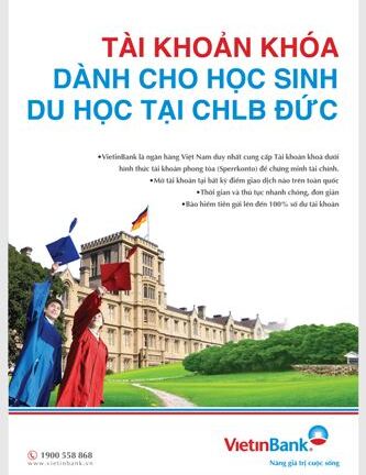 Hãy bắt đầu hành trang du học Đức với tài khoản VietinBank