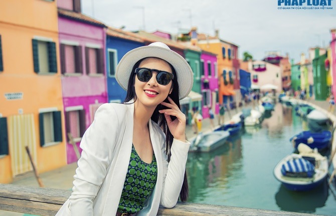 Ngọc Hân lãng mạn tại Venice