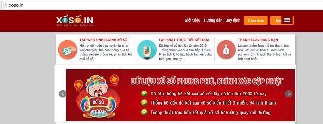 Kiếm tiền trực tuyến với website Xoso.in