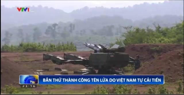Clip: Bắn thử thành công tổ hợp tên lửa phòng không do Việt Nam tự cải tiến