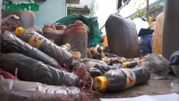 Rợn người 'dòi' lúc nhúc trong nhiều thùng sản xuất mắm tôm