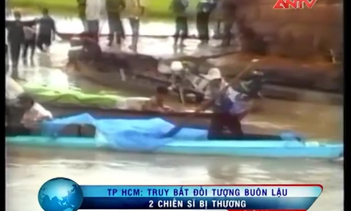 Truy bắt thuốc lá lậu, 2 chiến sỹ công an bị thương