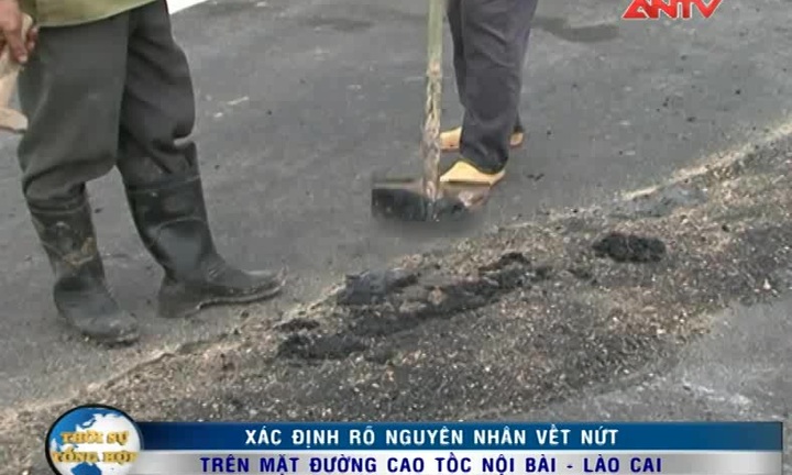 Vết nứt ở cao tốc Nội Bài - Lào Cai có trước khi thông xe 