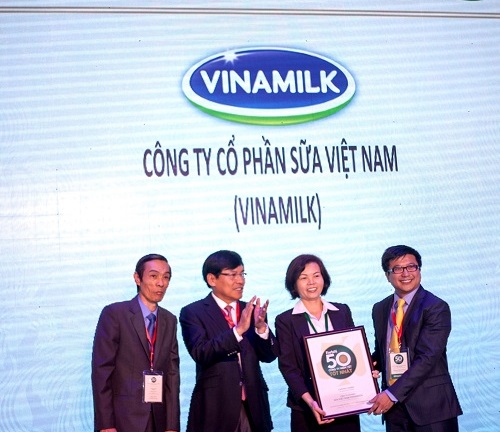 Vinamilk được Forbes vinh danh công ty niêm yết tốt nhất VN 2014