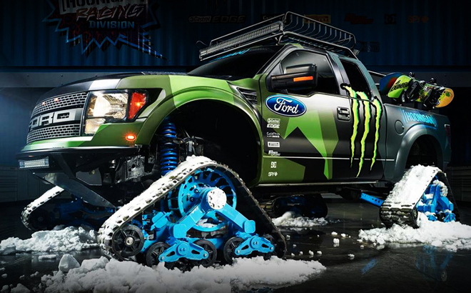Ken Block “phiêu” cùng hàng khủng Ford F-150 RaptorTrax
