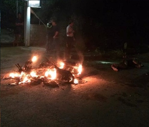 Điều tra nguyên nhân vụ xe máy phát nổ, một người bị bỏng nặng