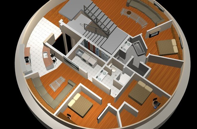 Chung cư hạng sang nằm sâu 53m dưới lòng đất