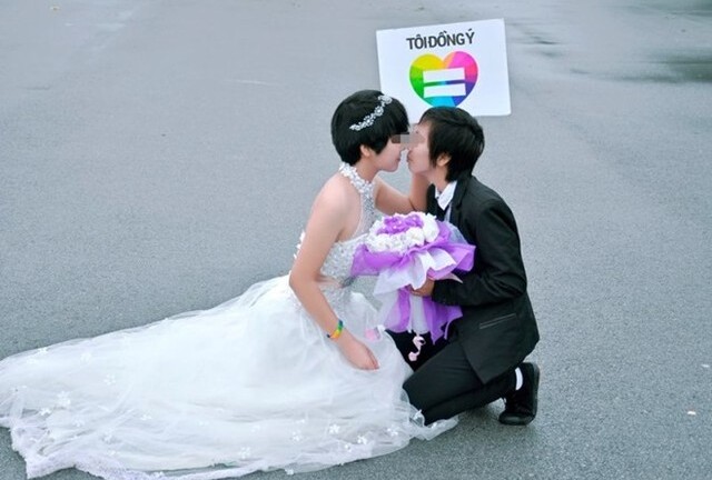 Đám cưới đồng tính nữ đầu tiên tại Thanh Hóa gây xôn xao