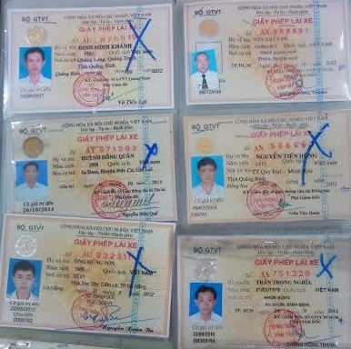 Phát hiện và tịch thu nhiều trường hợp sử dụng GPLX giả