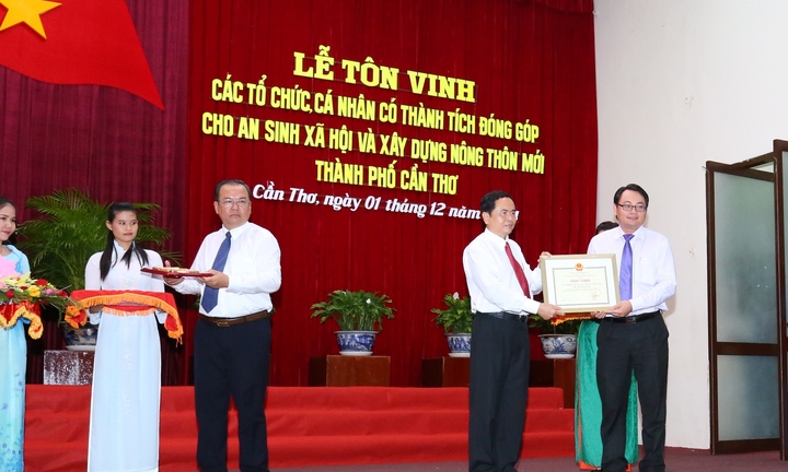 Vietcombank được tôn vinh đối với đóng góp cho hoạt động an sinh
