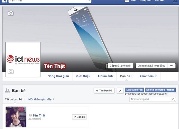 Xóa bạn bè trong Facebook hàng loạt thế nào?