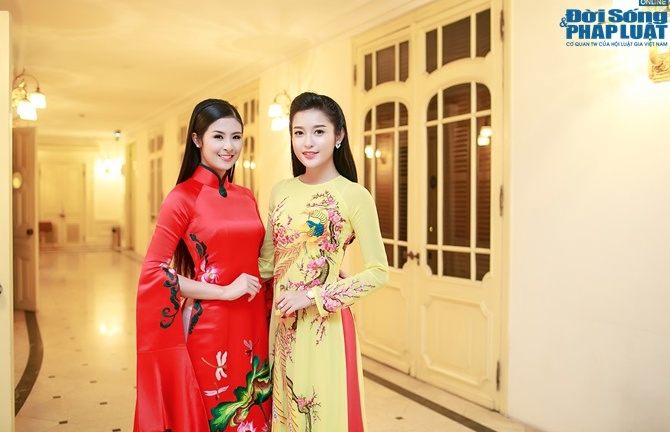 Ngọc Hân, Huyền My duyên dáng đọ sắc trong tà áo dài