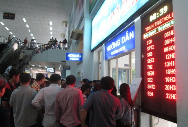 Ga Sài Gòn tăng cường tàu trong dịp Tết Dương lịch 2015