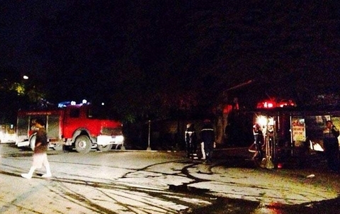 Cháy lớn tại chợ Đồng Xa, nhiều gian hàng bị thiêu rụi