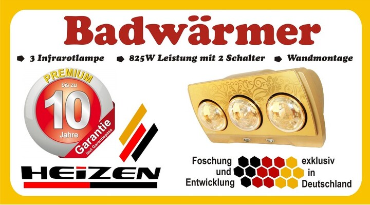 Sự vượt trội của đèn sưởi nhà tắm Heizen cao cấp
