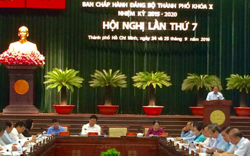 Khai mạc Hội nghị lần thứ 7, Ban Chấp hành Đảng bộ TPHCM khoá 10