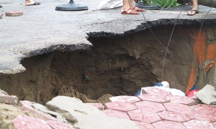 Xác định nguyên nhân mặt đường sụt lún giữa trung tâm TP Vinh