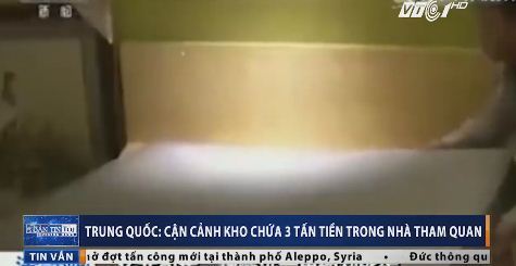 Cận cảnh kho chứa 3 tấn tiền trong nhà tham quan Trung Quốc