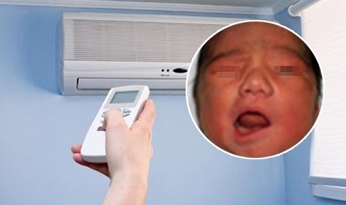 Trẻ méo miệng vì quạt và điều hòa