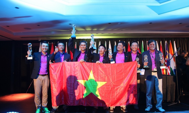Đội tuyển Golf Việt Nam vỡ òa trong chiến thắng ở WAGC 2016 tại Nam Phi