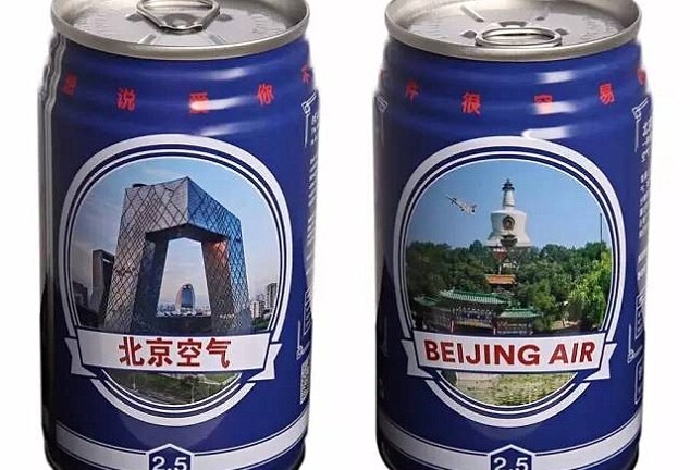 Đóng hộp không khí ô nhiễm của Bắc Kinh để bán