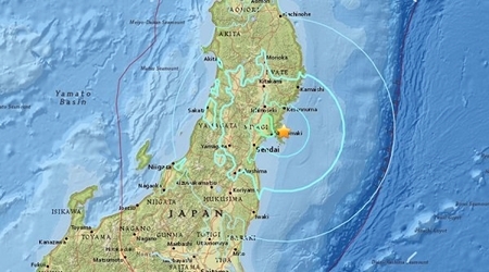Lại xuất hiện động đất mạnh 6,2 độ richter gần Fukushima