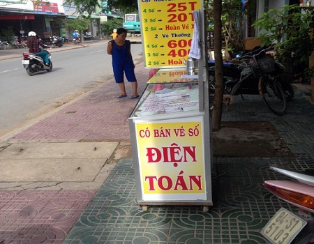 Phát hiện một đại lý bán vé số Vietlott 