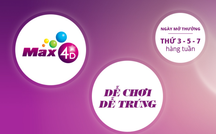 Các bước tham gia dự thưởng xổ số tự chọn Max 4D mới nhất của Vietlott