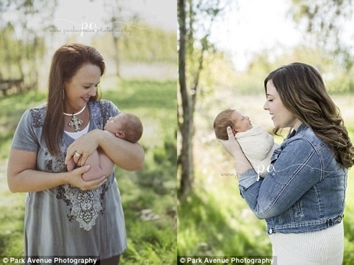 Bà ngoại 48 tuổi sinh cháu trai giúp con gái bị dị tật vô sinh