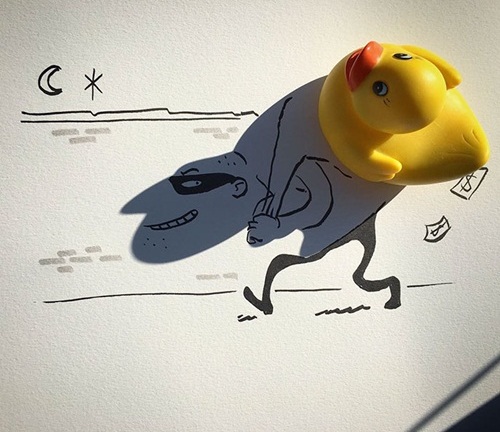 Nghệ sĩ vẽ tranh nghệ thuật từ những… chiếc bóng khiến nhiều người 'tròn mắt'