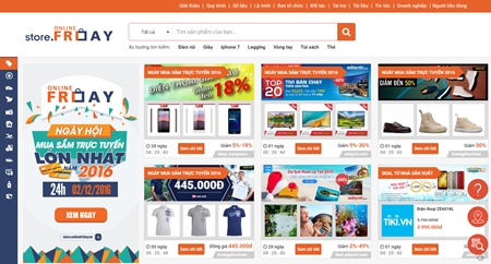 Online Friday 2016 đã thu hút 700.000 người tiêu dùng