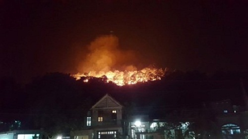 Cháy rừng ở Quảng Ninh uy hiếp kho thuốc nổ